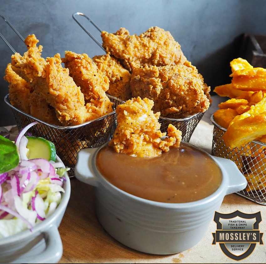 Crispy Fried Chicken Served at Bad Boy Street Food Mossley's Takeaway in Walsall